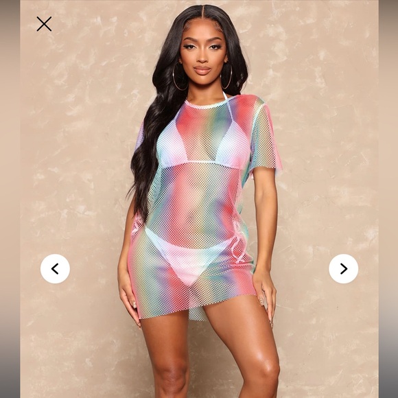Fashion Nova Other - Colorful Mesh Dress